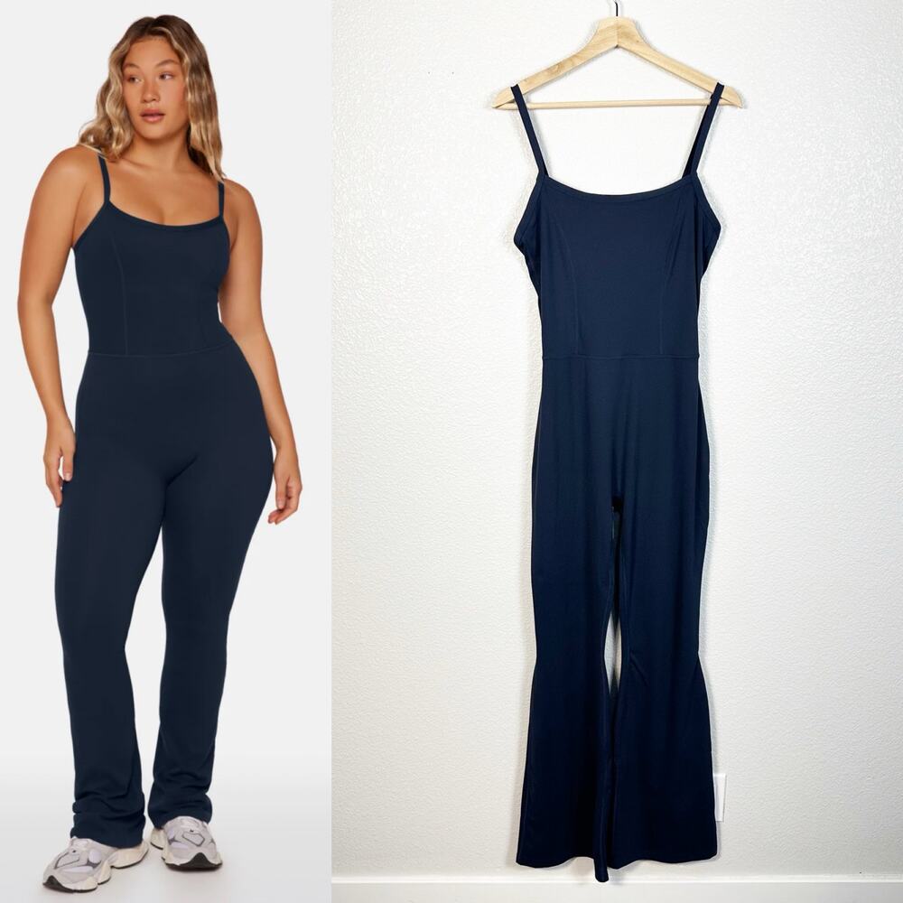 SET Active Navy Blue Strappy Jumpsuit